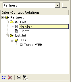 Inter-Contact Relations window